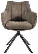 Krzesło tapicerowane AZALIA BREGO oliwkowy SIGNAL