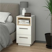 Stolik nocny biały 36x36x68 beatrice
