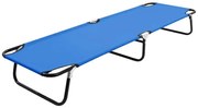 Niebieski składany leżak pojedynczy S7-T33