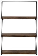 Wielopoziomowa półka z litego drewna świerkowego 40 cm Violaceae – Kalune Design
