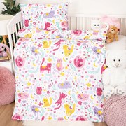 4Home Dziecięca pościel bawełniana do łóżeczka Playful Paws, 100 x 135 cm, 40 x 60 cm, 100 x 135 cm, 40 x 60 cm