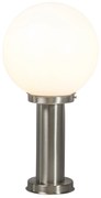 Zewnetrzna Nowoczesna lampa ogrodowa słupkowa ze stali nierdzewnej 50 cm - Sfera Nowoczesny Oswietlenie zewnetrzne