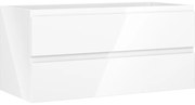Mexen Orio szafka łazienkowa podumywalkowa 100 cm, 2 szuflady, biała połysk - 91A10-10047-2-BFF00
