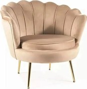 Fotel tapicerowany CAMELLIA 1 VELVET beżowy