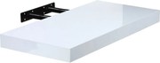 Półka ścienna STILISTA Volato biała z połyskiem,70 cm