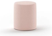 Jasnoróżowy puf dziecięcy z materiału bouclé MOON – Vipack