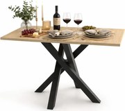 Prostokątny stół z nogami X dąb artisan  S5-G48