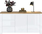 Skandynawska Duża Biały Komoda Połysk E2-E21