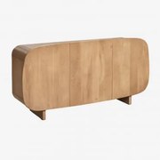 Komoda Z Drewna Mango Agathe 160x40 Cm Naturalna - Sklum