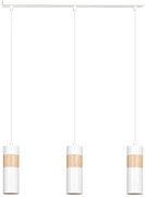 Biała potrójna wisząca lampa nad stół R6-P47