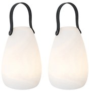 Zewnetrzna Zestaw 2 lamp stołowych białych RGBW ładowanych akumulatorowo IP54 - Pion Nowoczesny Oswietlenie zewnetrzne