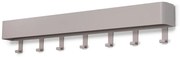 Szarobrązowy metalowy wieszak ścienny z półką 72 cm Dax Play – Spinder Design