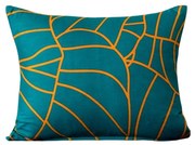 Poszewka na poduszkę z mikrofibry FANFARE 40x50 cm, petrol.