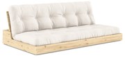 Kremowa rozkładana sofa 196 cm Base – Karup Design