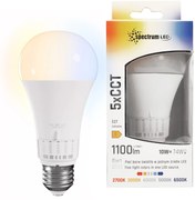 Żarówka LED 5 barw światła GLS E27 230V 10W 5CCT