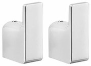 GEDY PI2713 Wieszak Pirenei, zestaw 2 szt., srebrny