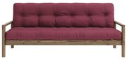 Bordowa rozkładana sofa 205 cm Knob – Karup Design