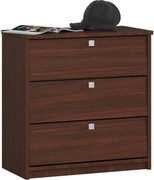 Szafka na buty AKORD MINI Wenge 60 cm 3 drzwi kolor Wenge mat 3 półki 60x31x62 cm