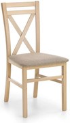 Tapicerowane Krzesło Drewniane Dąb Sonoma N6-M07