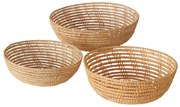 Koszyk pleciony Palmina, 3 sztuki, palma areka