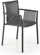 Sztaplowane krzesło ogrodowe z podłokietnikami K492