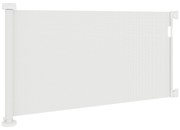 PawHut Bramka Zabezpieczająca Schody Rozsuwana 0-136cm 87 cm Wysoka Bramka Ochronna dla Zwierząt 142 x 10 x 87 cm Biała