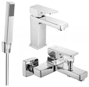 Mexen Cetus R77 zestaw wannowy, chrom - 744303R77-00