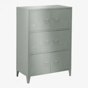 Szafka Z 6 Drzwiami Z Stali Pohpli Awokado - Sklum