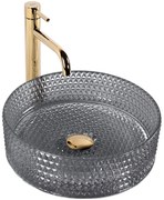 Umywalka nablatowa Rea Cristal 35 Black