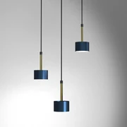 Lampa wisząca ARENA BLUE/GOLD 3xGX53, granatowa, złota, potrójna