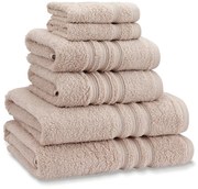 Beżowe bawełniane ręczniki frotte zestaw 6 szt. Zero Twist – Catherine Lansfield