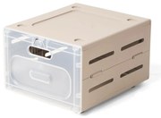 Modułowy organizer na buty Flex, brązowy, 30 x 36 x 22 cm