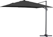 Parasol ogrodowy "Sun 3" - Z aluminium - Kwadratowy - 3 x 3 m - Czarny