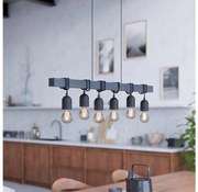 Eglo 44062 - Żyrandol na lince TOWNSHEND 6xE27/60W/230V