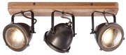 Brilliant - Oprawa punktowa CARMEN WOOD 3xGU10/5W/230V brązowa