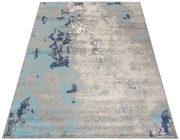 Turkusowy dywan prostokątny przecierany P9-K41