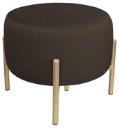 Pufa WILFRED MG VELVET brązowa/złota ATOS