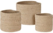 Kosze do przechowywania NATURAL, 3 sztuki