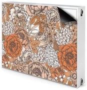 Magnes dekoracjny na kaloryfer Pomarańczowe róże