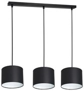Lampa wisząca ARDEN 3xE27/60W/230V czarno-biała na linkach