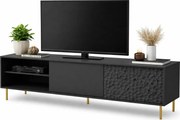 Czarna szafka pod telewizor 180 cm T7-G72