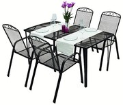 Metalowy zestaw ogrodowy RIVER 1 + 4