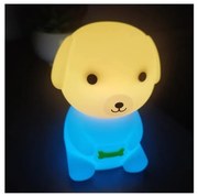 LED RGB ściemnialna ładowalna lampka nocna dla dzieci LED/2,5W/5V 3000K 1200 mAh pies