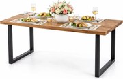 Dębowy stół w stylu loftowym M8-B39