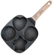 Czarna Patelnia Do Jajek Z Powłoką Marmurkową B6-Z90