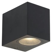 Nowoczesna lampa ścienna czarna IP44 - Baleno