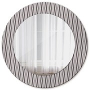 Geometryczny wzór kropek Lustro z nadrukiem okrągłe