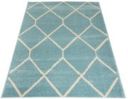 Turkusowy dywan skandynawski T3-E51