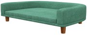 PawHut Legowisko dla psa, sofa dla psa, sofa dla zwierząt, Eukaliptus, 98 x 67 x 25 cm, Zielony
