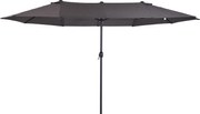 Outsunny parasol ogrodowy podwójny parasol targowy z korbką ręczną 460x270 cm | Aosom PL